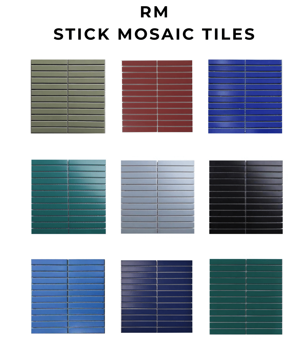 โมเสค TIMELESS TILES รุ่น RM STRIP MOSAIC TILES ขนาด 29.5X28 ซม. สีขาว ผิวเงา (ราคา/ตรม.)_4